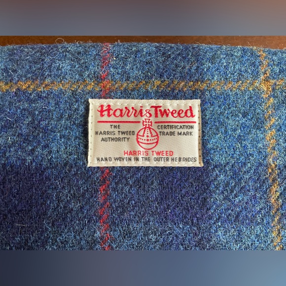 Harris Tweed Glen Appin Crossbody Bag, Wool, Navy - Picture 5 of 9
